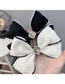 Fashion Bubble Wrap Black Fabric Camellia Bubble Cloth Bow Hair Clip