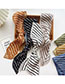 Fashion 1 Pleated Striped Coffee Color Striped Long Pleated Scarf