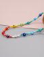Fashion Color Colorful Rice Beads Eye Beaded Necklace