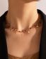 Fashion 7# Alloy Openwork Heart Tassel Necklace