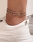 Fashion Silver Color Alloy Diamond Claw Chain Anklet