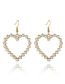 Fashion 2# Alloy Pearl Tassel Drop Earrings