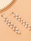 Fashion 21419 Alloy Geometric Pearl Tassel Drop Earrings