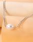 Fashion Silver Color Alloy Shaped Pearl Necklace