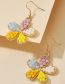 Fashion 14983 Alloy Rice Bead Flower Stud Earrings