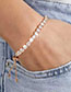 Fashion January Garnet Alloy Set Zirconium Pull Bracelet