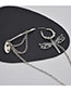 Fashion Silver Metal Tassel Chain Dragonfly One-piece Ear Clip