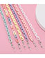 Fashion Pink Oval Acrylic Colored Chain Glasses Chain
