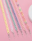 Fashion White Acrylic Colored Chain Glasses Chain