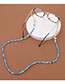 Fashion Blue Resin Colored Eye Terracotta Halter Glasses Chain