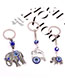 Fashion Big Elephant Resin Elephant Eye Keychain