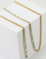 Fashion Necklace Titanium Steel Diamond Claw Chain Splicing Chain Necklace