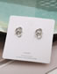 Fashion 5# Geometric Zirconium Square Stud Earrings