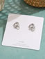 Fashion 6# Geometric Diamond Heart Stud Earrings