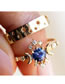 Fashion 2# Alloy Diamond Sun Ring