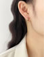 Fashion Silver Copper Diamond Geometric Stud Earrings