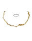 Fashion Gold Alloy Geometric Irregular Chain Necklace