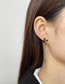 Fashion White Copper Inlaid Zirconium Geometric Ear Cuff