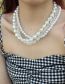 Fashion White Pearl Beaded Necklace