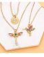 Fashion C Copper And Diamond Bird Necklace