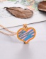 Fashion Color-2 Alloy Drip Oil Rainbow Letter Love Pendant Necklace