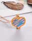 Fashion Pink Alloy Drip Bear Pendant Necklace