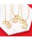 Fashion B Bronze Diamond Heart Mom Necklace