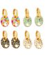 Fashion Color Brass Gold Plated Pig's Nose Earrings
