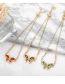 Fashion White Brass Diamond Butterfly Pull Bracelet