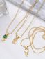 Fashion A (green) Copper Diamond Cat Necklace