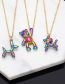 Fashion A Pure Copper Laser Balloon Dog Necklace
