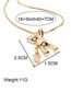 Fashion Gold Copper Gold Plated Bear Necklace