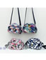 Fashion Colorful Nylon Print Crossbody Bag