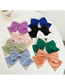 Fashion Pink Fabric Bow Spring Clip