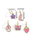 Fashion Gold Alloy Drip Oil Flower Mushroom Butterfly Strawberry Boots Hair Accessories