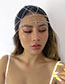 Fashion Gold Mesh Diamond Hollow Tassel Claw Chain Hair Accessory