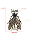 Fashion Bee Alloy Diamond Bee Brooch