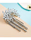 Fashion Silver Alloy Diamond Tassel Hair Clip