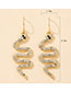Fashion 17# Alloy Snake Stud Earrings