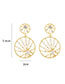 Fashion Gold Brass Diamond And Pearl Geometric Stud Earrings