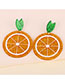 Fashion Lemon Acrylic Lemon Stud Earrings