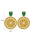 Fashion Lemon Acrylic Lemon Stud Earrings
