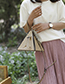 Fashion Khaki Pu Large Capacity Three-piece Drawstring Shoulder Bag
