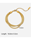 Fashion Gold Titanium Gold Plated Snake Bone Chain Bracelet
