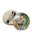 Fashion 7# Geometric Tiger Round Treasure Brooch