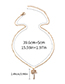Fashion Gold Alloy Diamond Coconut Necklace