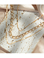 Fashion Gold Alloy Geometric Chain Multilayer Necklace