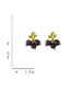 Fashion A Pair Of Cranberry Earrings Alloy Cranberry Stud Earrings