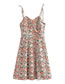 Fashion Printing Woven Floral Slip Dress