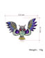 Fashion Color New Personalized Diamond Owl Brooch